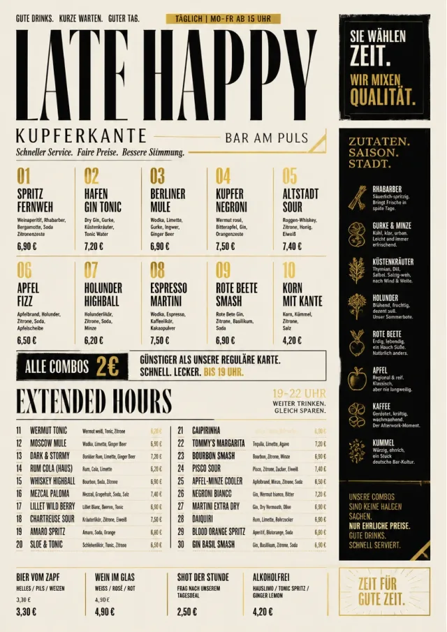 Urban Counter Quick happy-hour-menu menu template preview