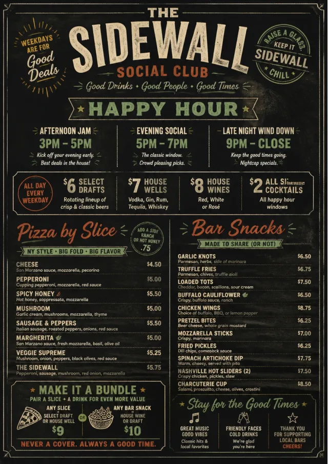 Happy Hour Promo happy-hour-menu menu template preview