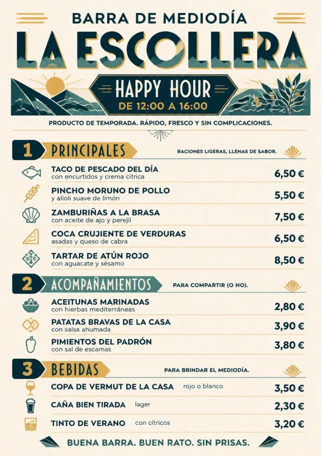 Counter Quick Board happy-hour-menu menu template preview