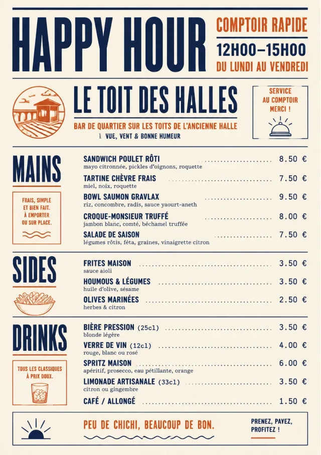 Counter Quick Board happy-hour-menu menu template preview