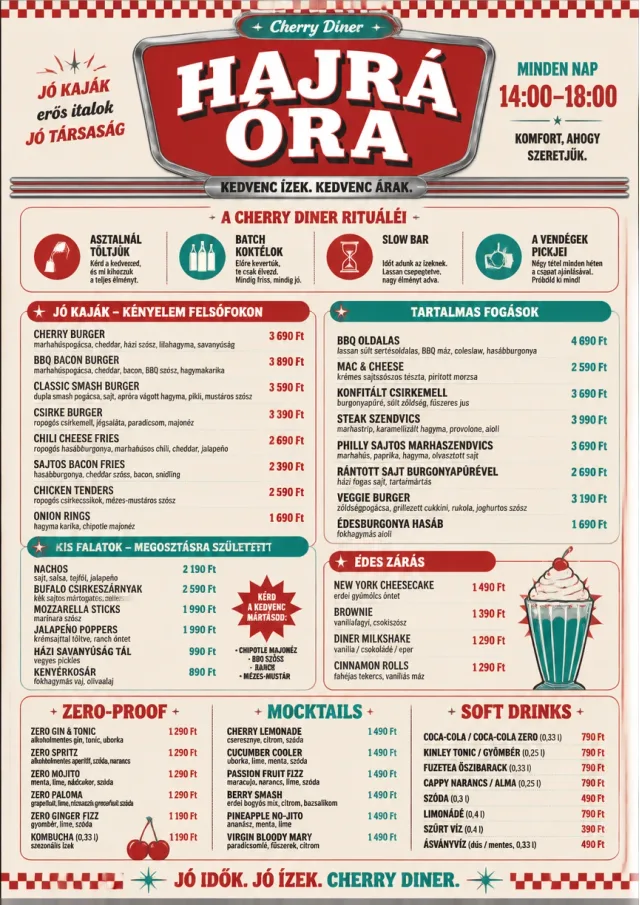 Diner Comfort happy-hour-menu menu template preview