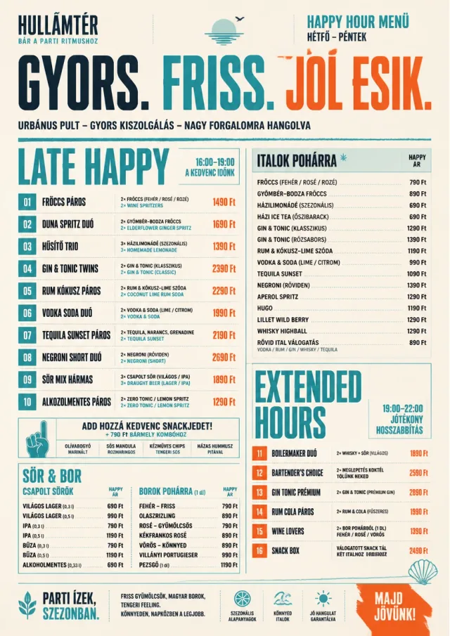 Urban Counter Quick happy-hour-menu menu template preview