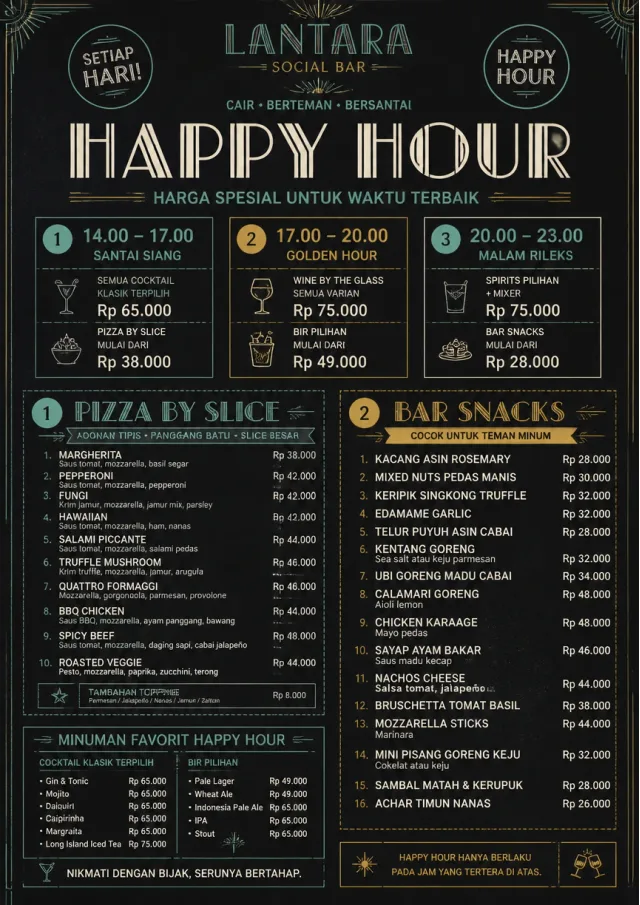 Happy Hour Promo happy-hour-menu menu template preview