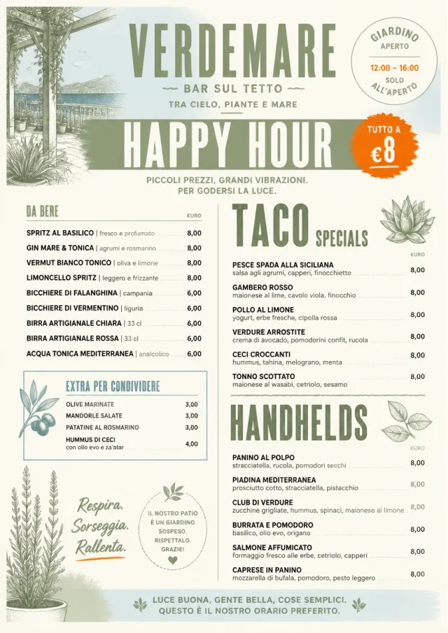 Garden Patio Day happy-hour-menu menu template preview