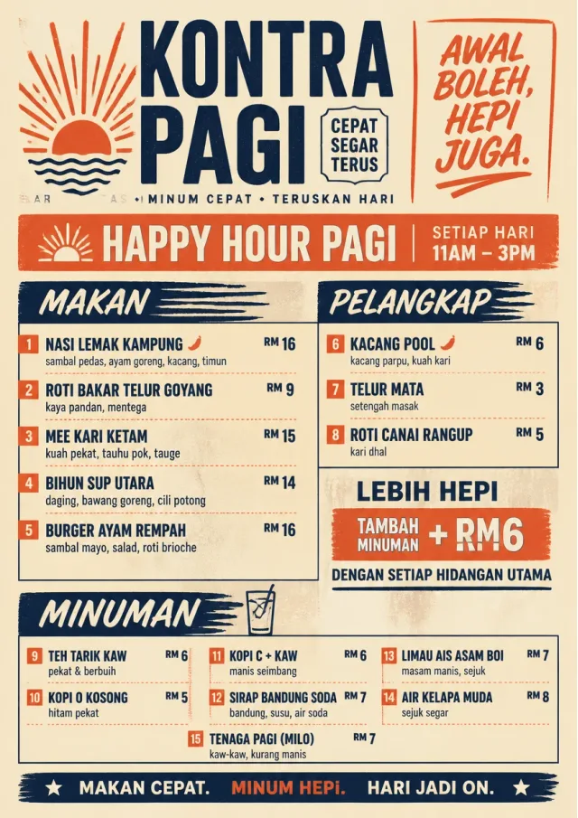 Counter Quick Board happy-hour-menu menu template preview