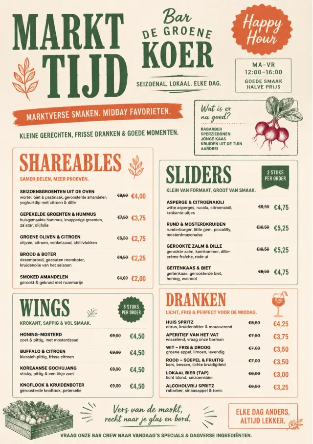 Market Fresh Midday happy-hour-menu menu template preview