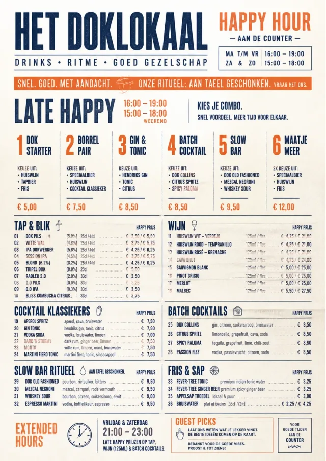Urban Counter Quick happy-hour-menu menu template preview