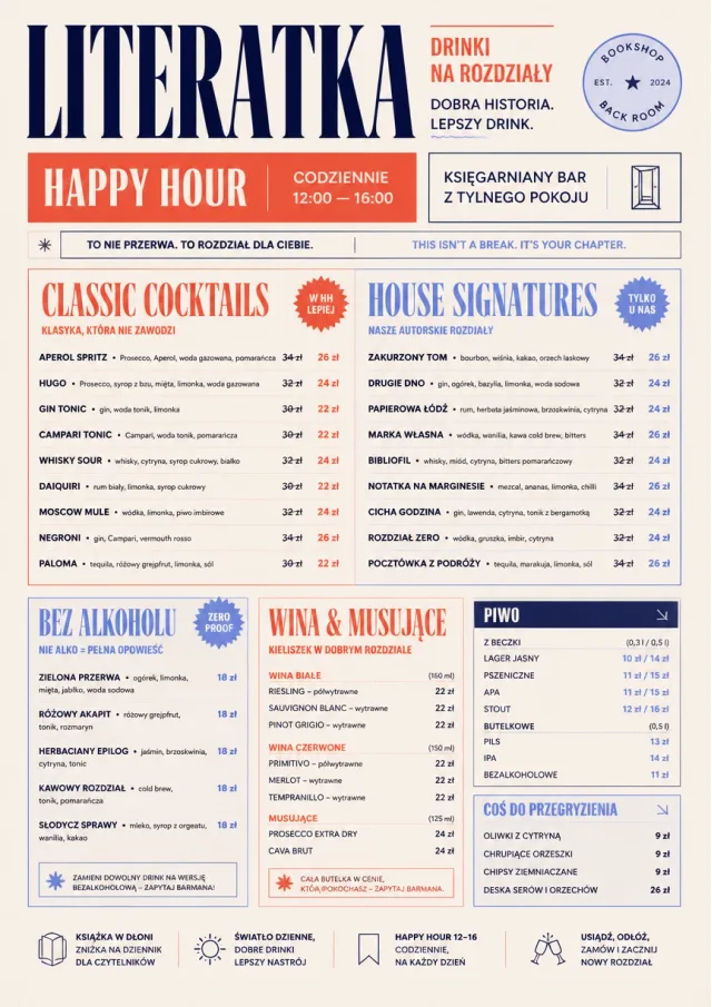 Modern Brunch Editorial happy-hour-menu menu template preview