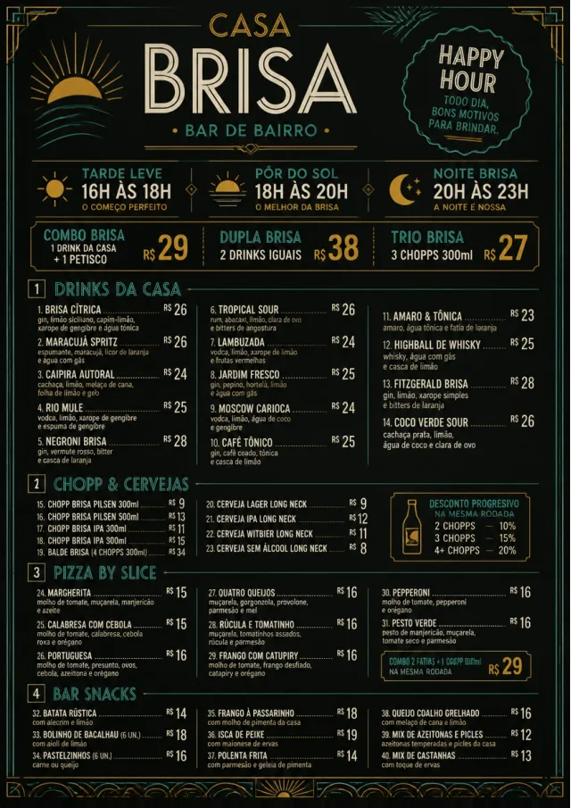 Happy Hour Promo happy-hour-menu menu template preview