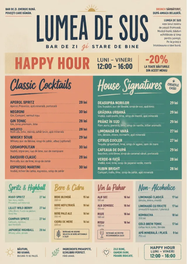 Modern Brunch Editorial happy-hour-menu menu template preview