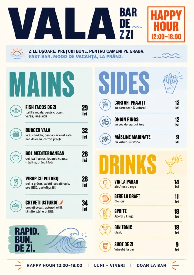 Counter Quick Board happy-hour-menu menu template preview