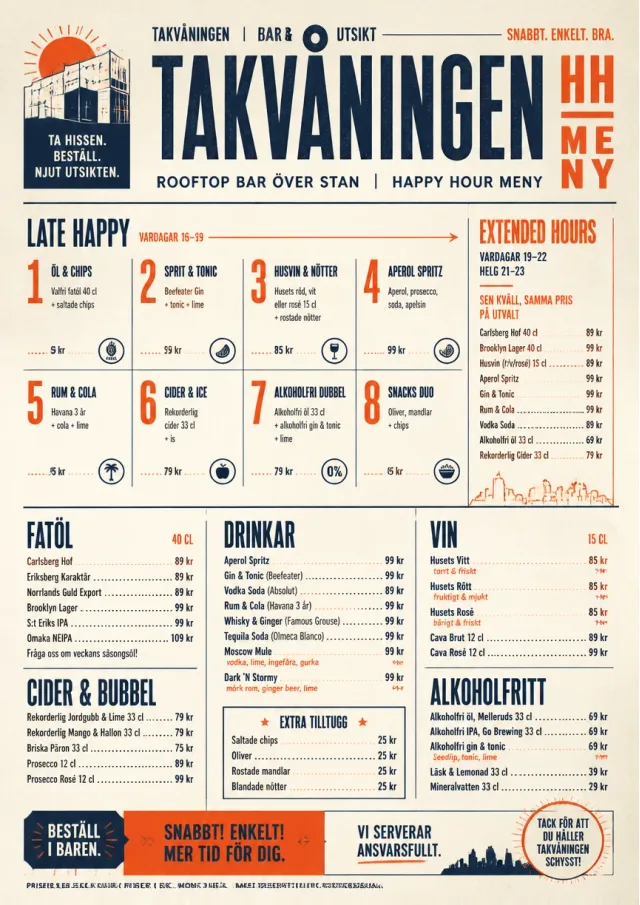 Urban Counter Quick happy-hour-menu menu template preview