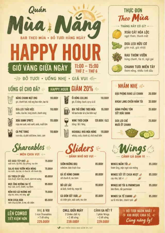 Market Fresh Midday happy-hour-menu menu template preview