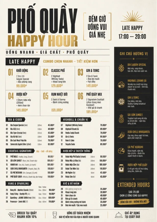 Urban Counter Quick happy-hour-menu menu template preview