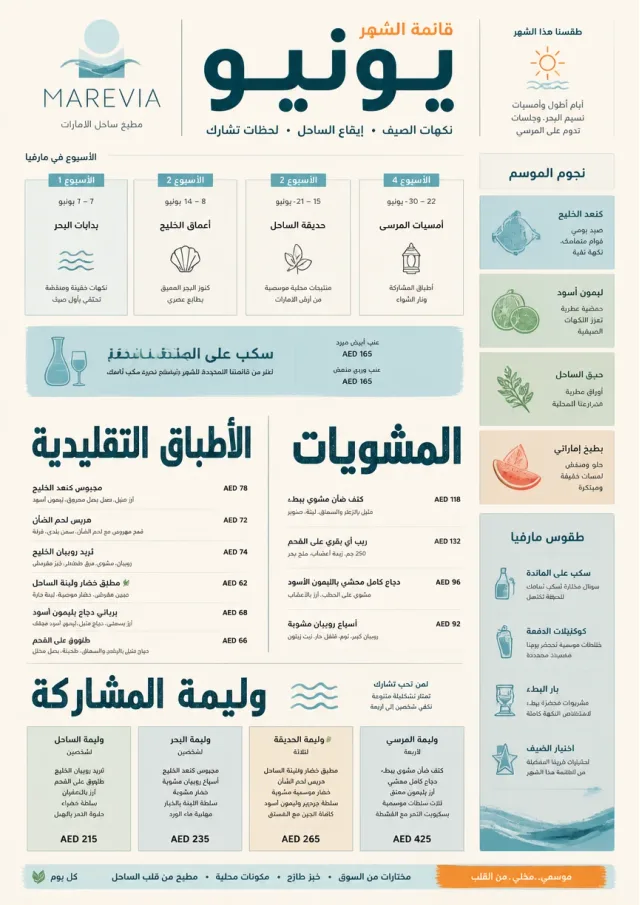 Monthly Seasonal holiday-menu menu template preview