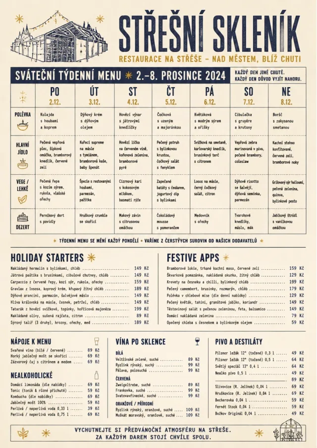 Weekly Grid holiday-menu menu template preview