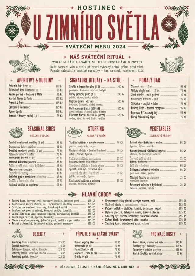 Holiday Festive holiday-menu menu template preview