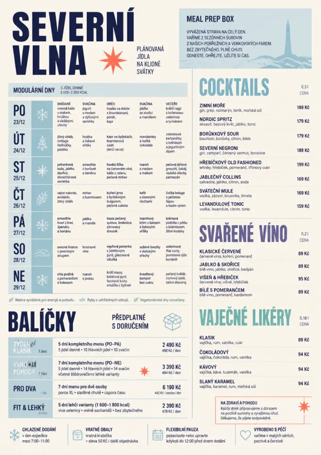 Meal Prep Box holiday-menu menu template preview