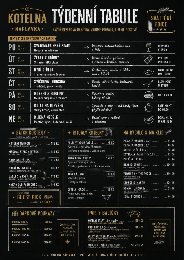 Chalkboard Specials Week holiday-menu menu template preview