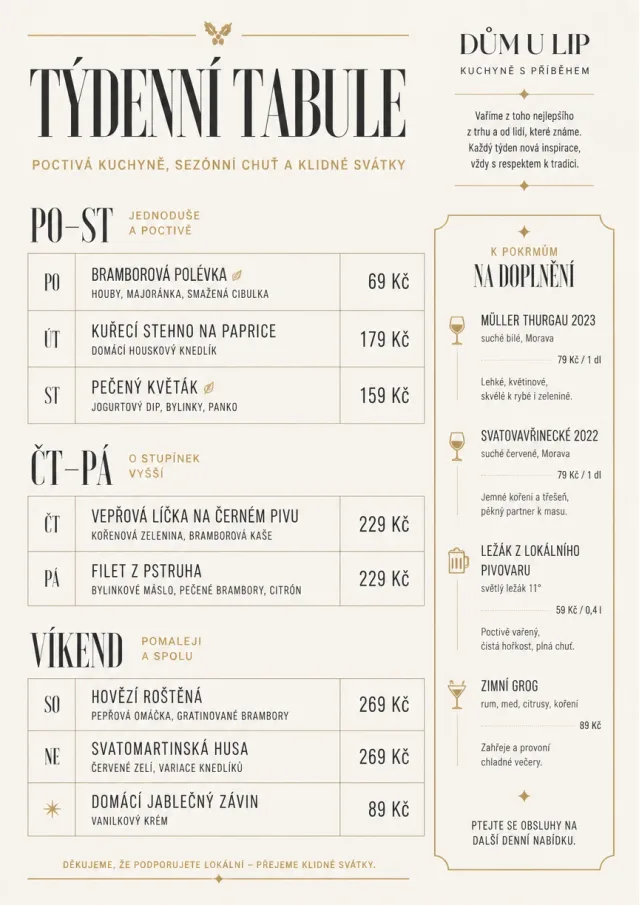 Weekly Board Clean holiday-menu menu template preview