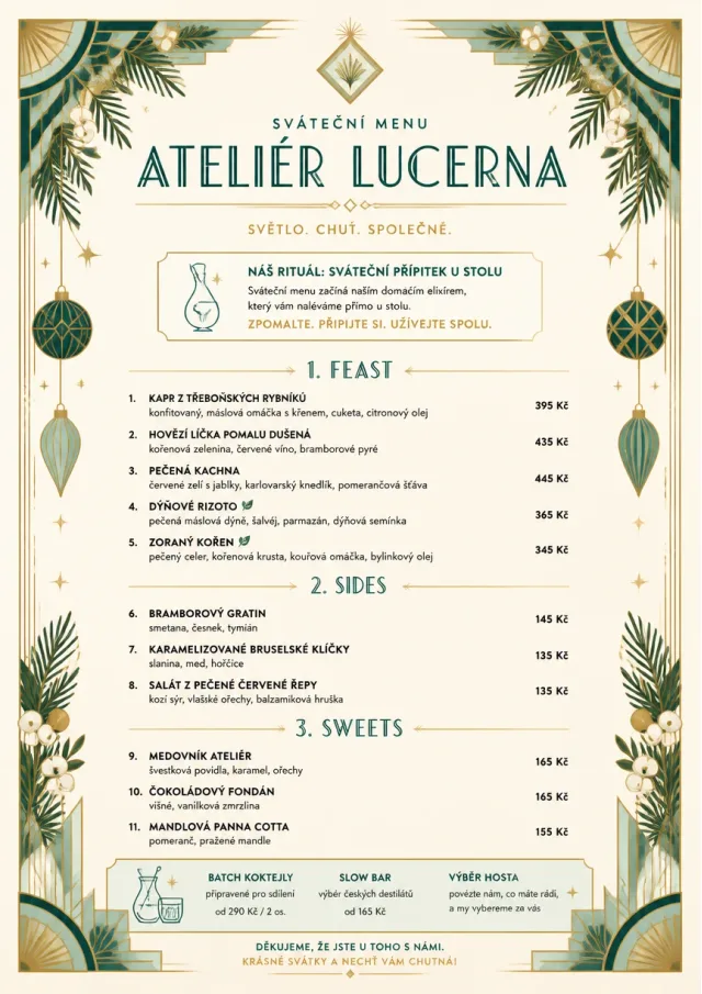 Holiday Table Card holiday-menu menu template preview