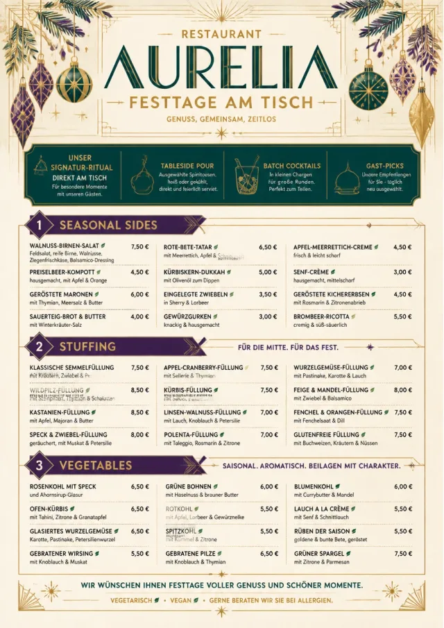 Holiday Festive holiday-menu menu template preview
