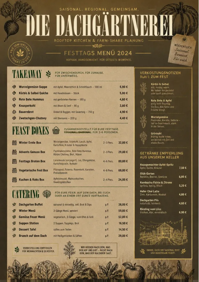 Seasonal Farm Box holiday-menu menu template preview