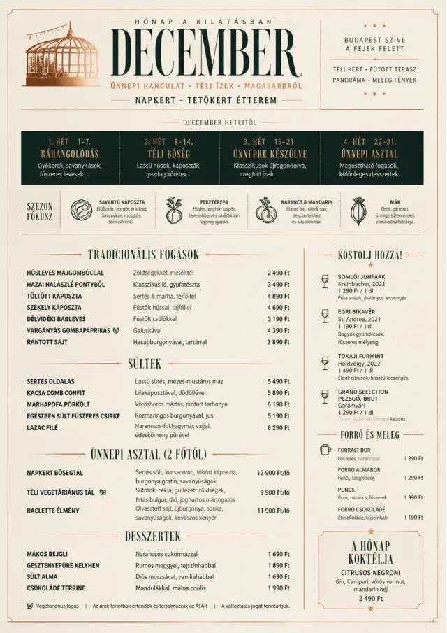Monthly Seasonal holiday-menu menu template preview