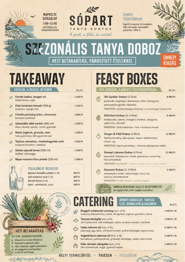 Seasonal Farm Box holiday-menu menu template preview