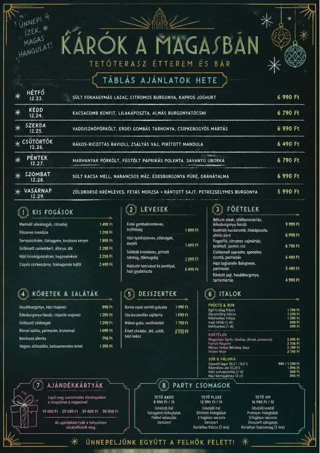 Chalkboard Specials Week holiday-menu menu template preview