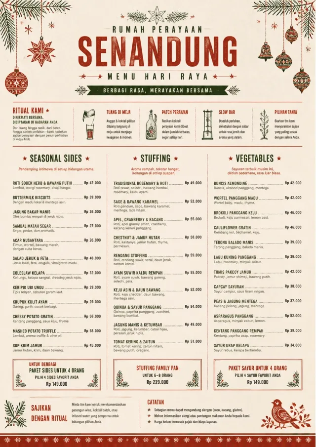 Holiday Festive holiday-menu menu template preview