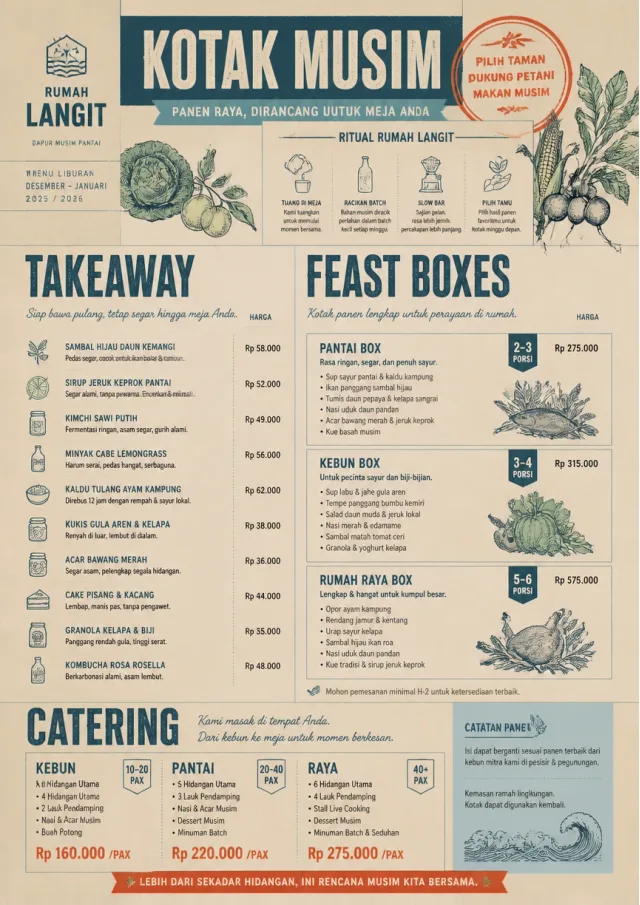 Seasonal Farm Box holiday-menu menu template preview