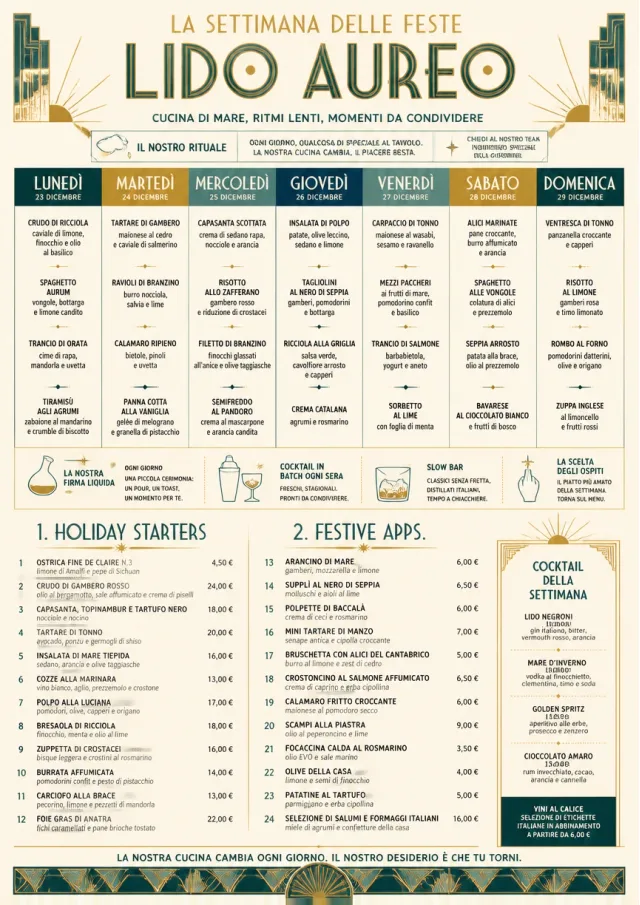 Weekly Grid holiday-menu menu template preview