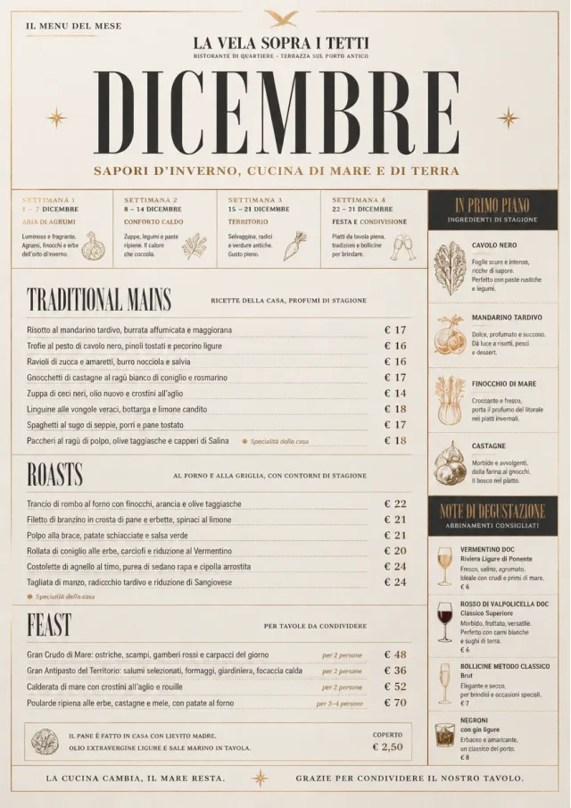 Monthly Seasonal holiday-menu menu template preview