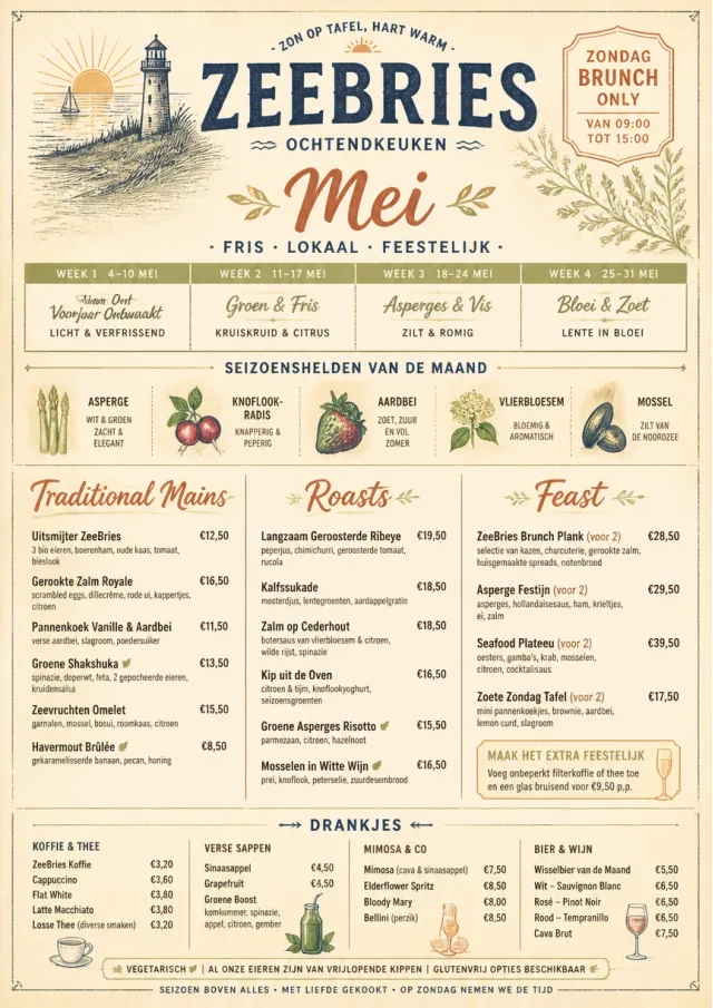 Monthly Seasonal holiday-menu menu template preview