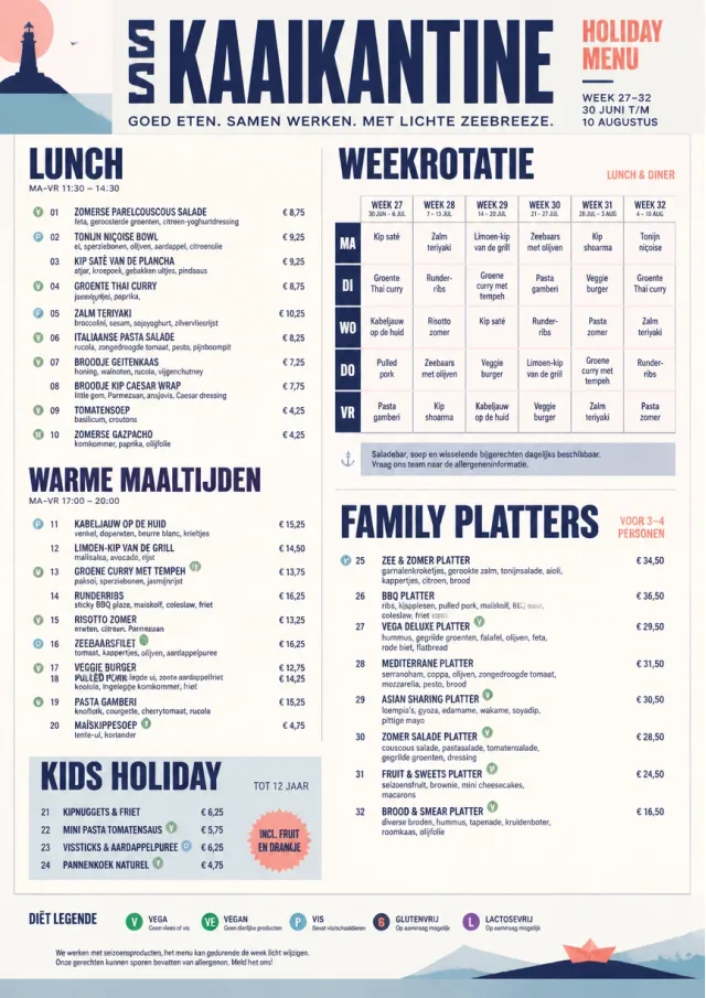 Corporate Canteen holiday-menu menu template preview