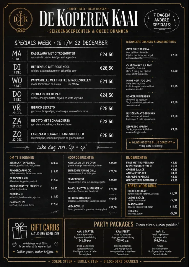 Chalkboard Specials Week holiday-menu menu template preview