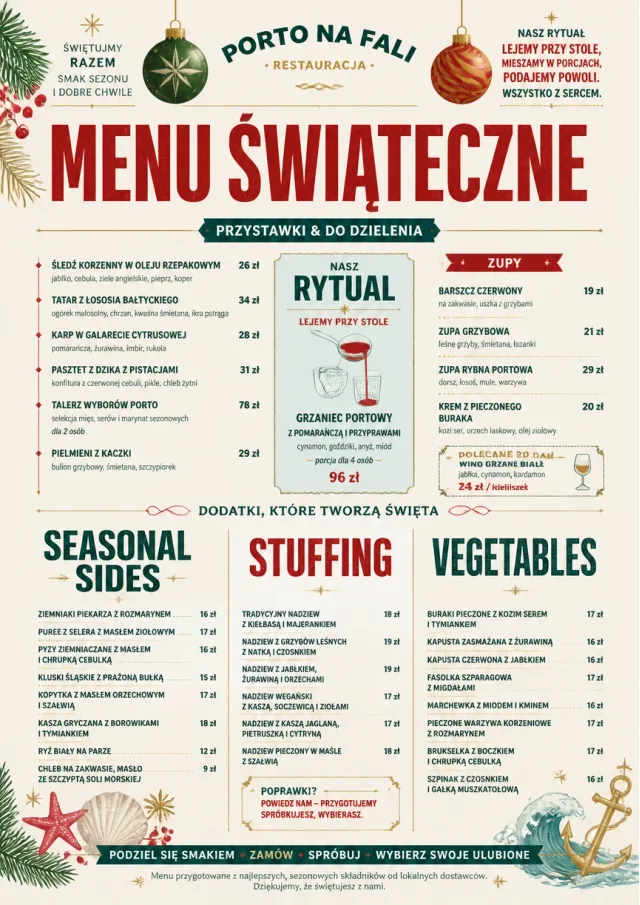 Holiday Festive holiday-menu menu template preview