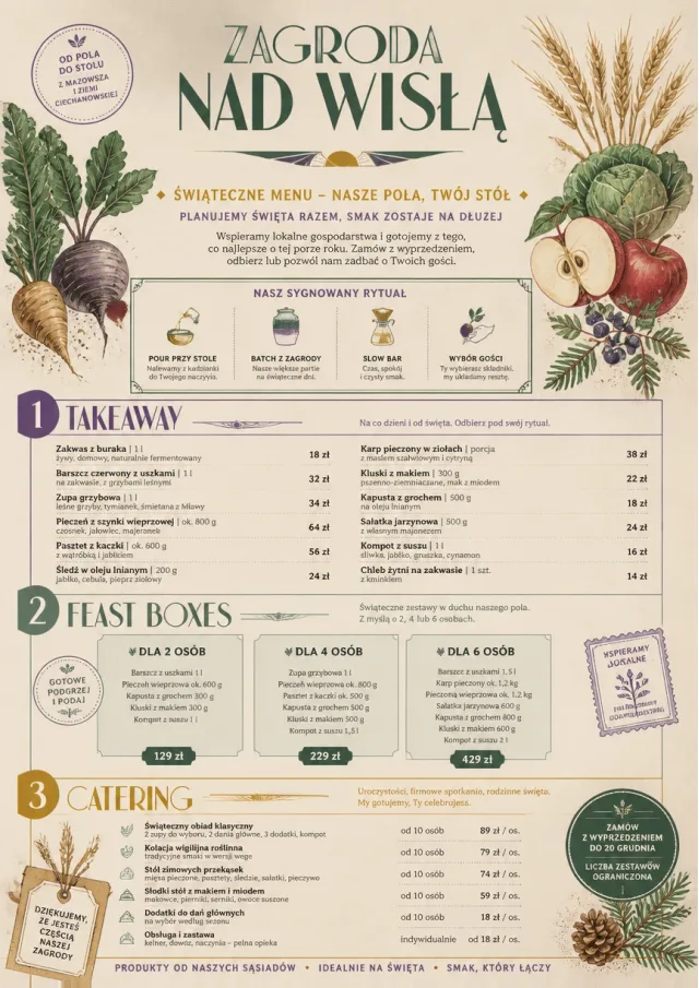 Seasonal Farm Box holiday-menu menu template preview