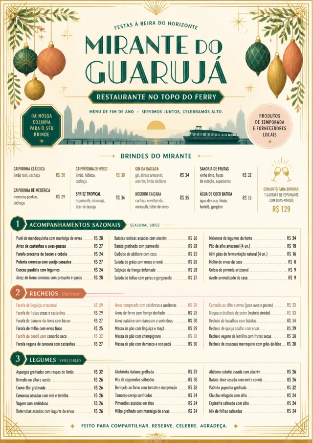 Holiday Festive holiday-menu menu template preview