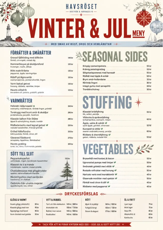 Holiday Festive holiday-menu menu template preview