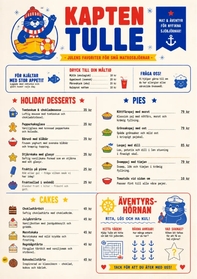 Kids Playful holiday-menu menu template preview