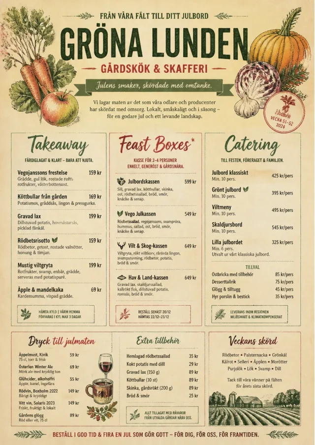 Seasonal Farm Box holiday-menu menu template preview
