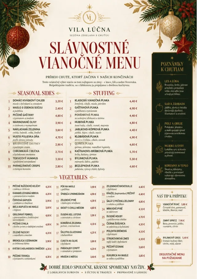Holiday Festive holiday-menu menu template preview