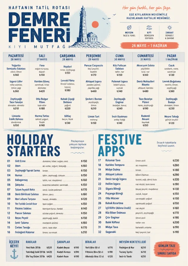 Weekly Grid holiday-menu menu template preview