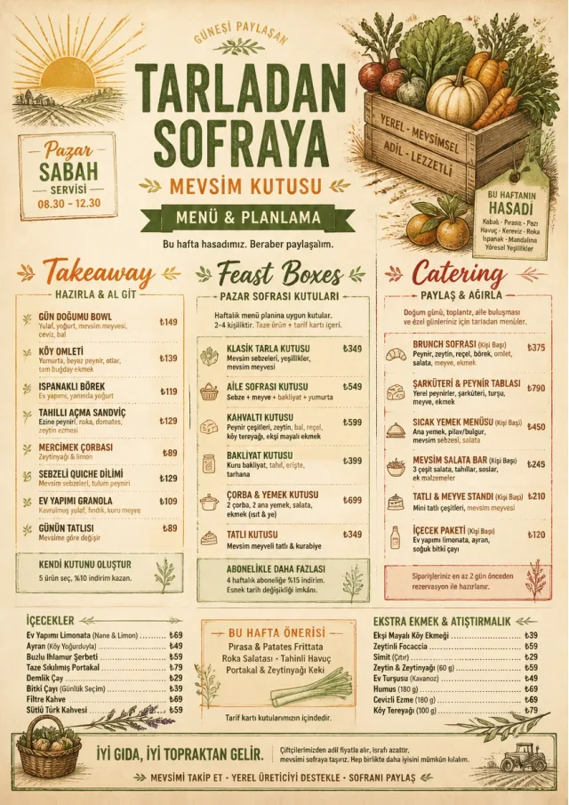 Seasonal Farm Box holiday-menu menu template preview