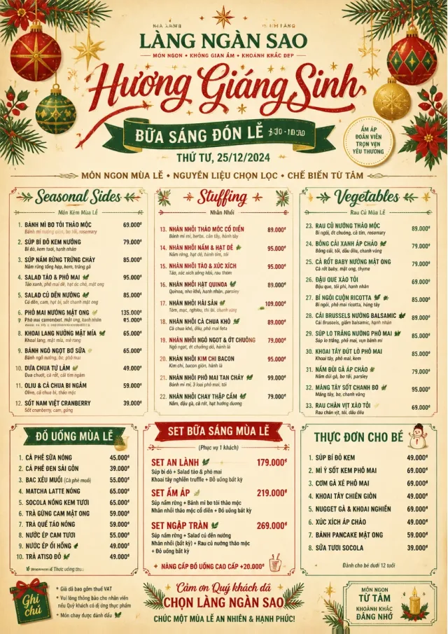 Holiday Festive holiday-menu menu template preview