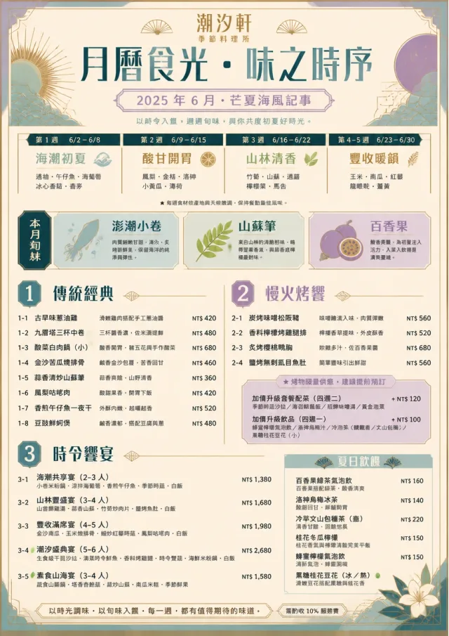 Monthly Seasonal holiday-menu menu template preview