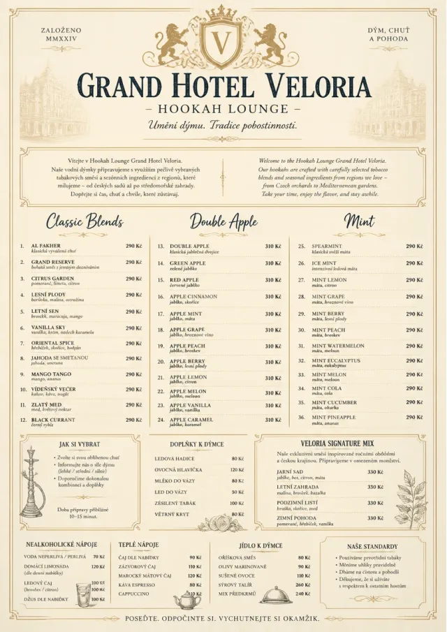Grand Hotel Classic hookah-menu menu template preview