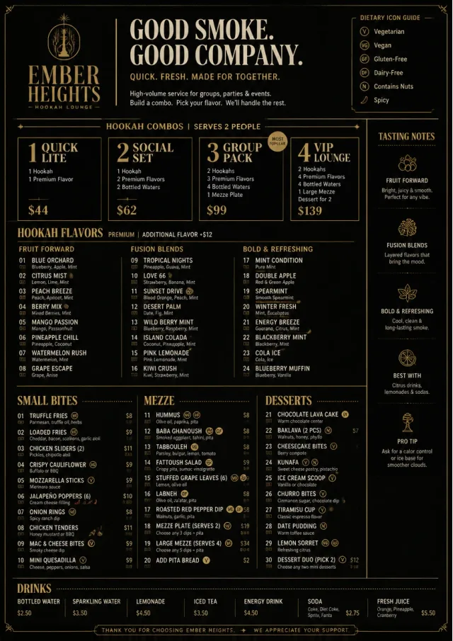 Convention Quick hookah-menu menu template preview